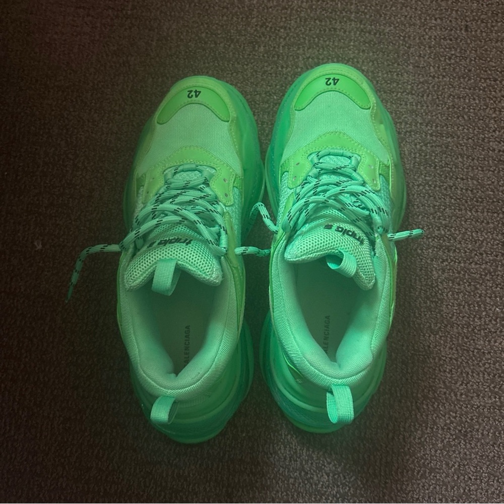 Balenciaga Tracks, slightly used, green.